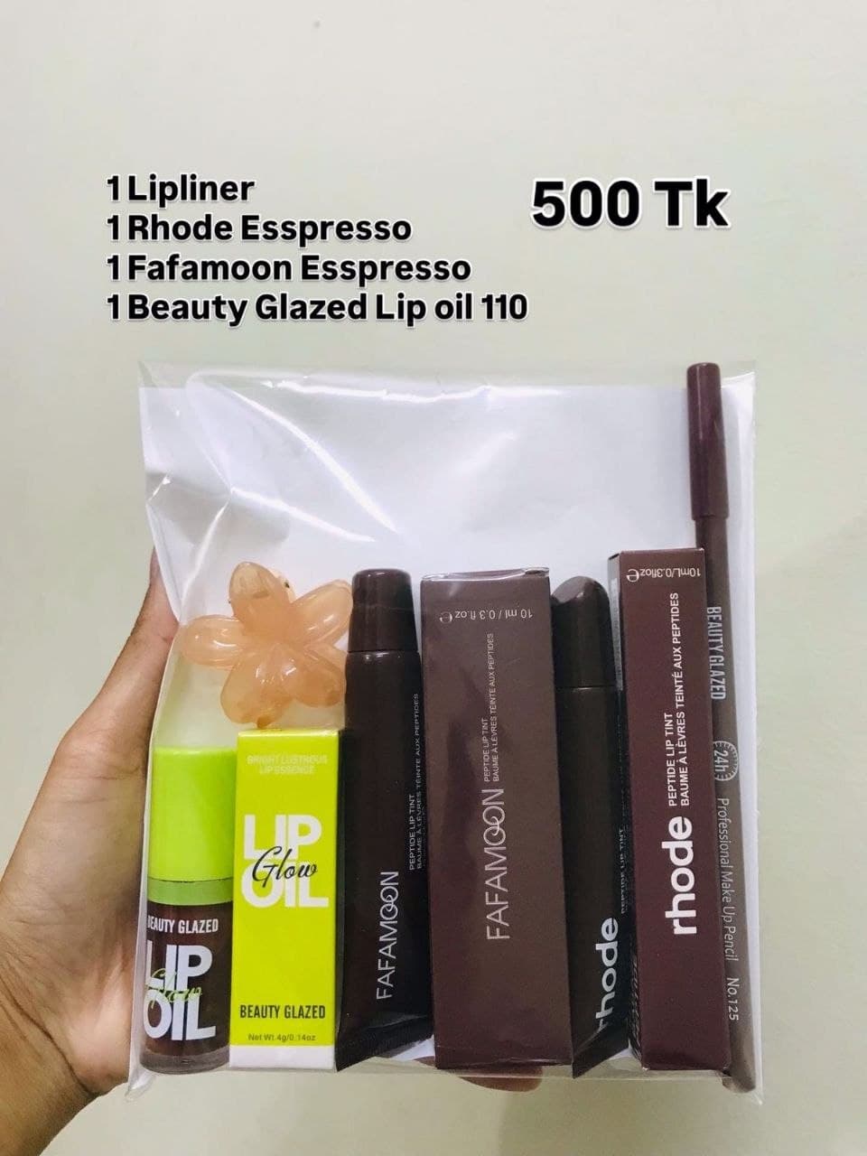 Beauty glazed lip liner Summer Friday shade popy Rhode peach pit Gisou mango Lip Combo