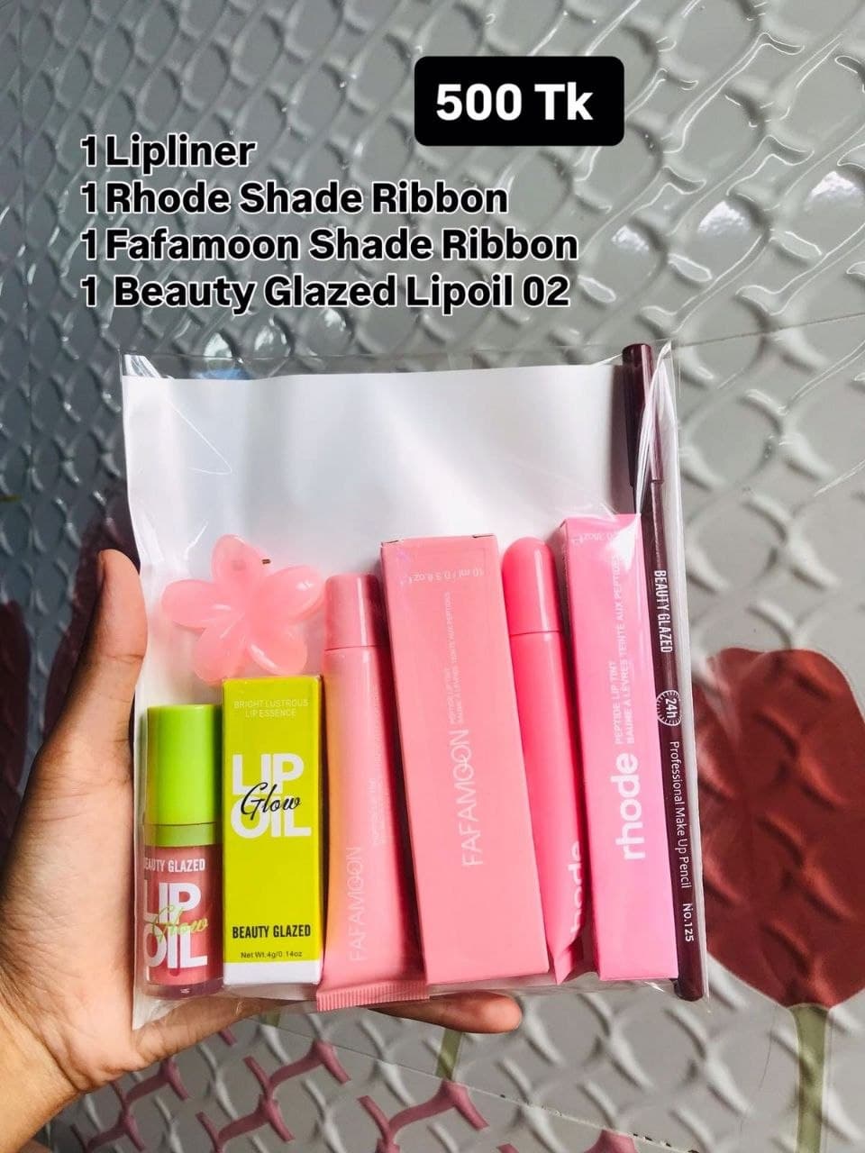 Beauty glazed Rhode Fafamoon Lip Combo
