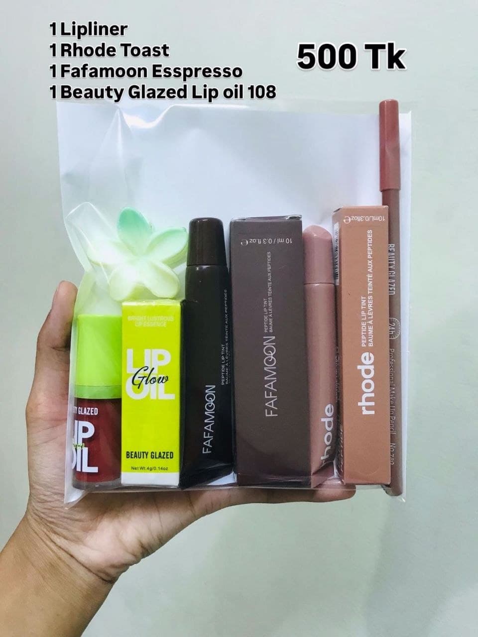 Beauty glazed Rhode Fafamoon Lip Combo