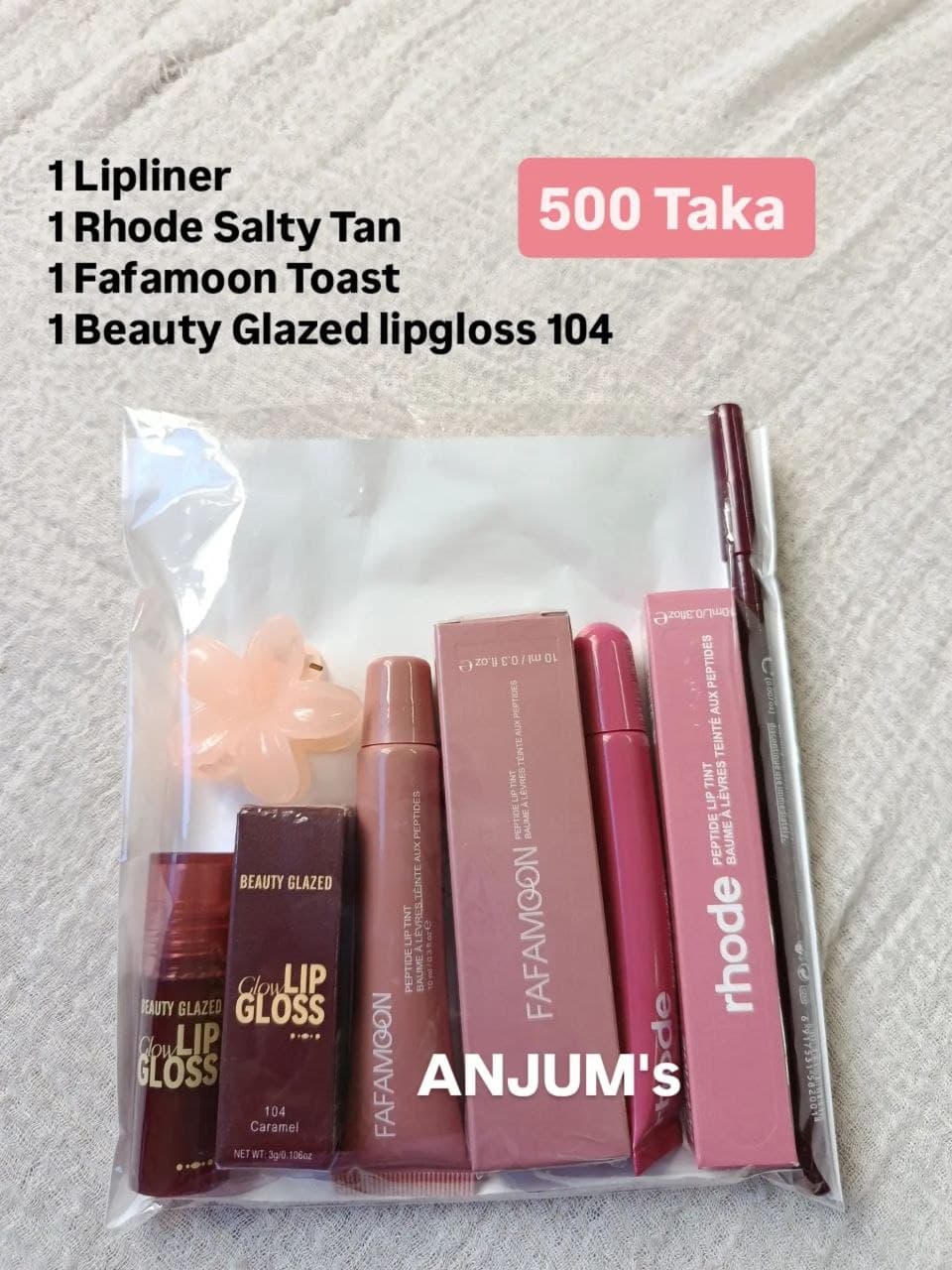 Beauty glazed Rhode Fafamoon Lip Combo