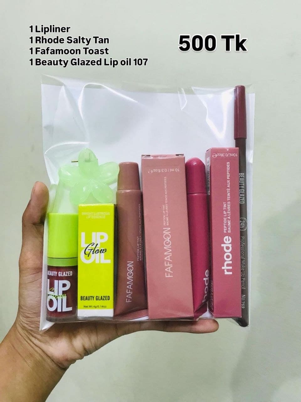 Beauty glazed lip liner Summer Friday shade popy Rhode peach pit Gisou mango Lip Combo