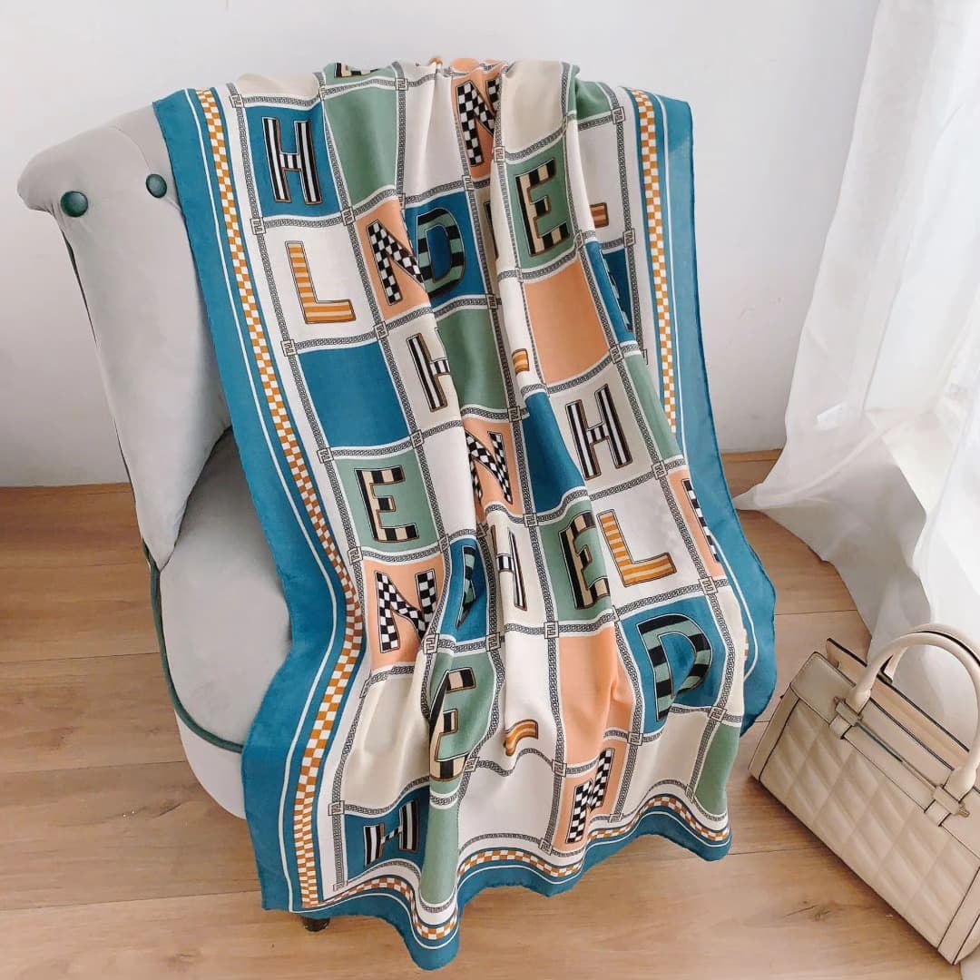 Viscous cotton scarf