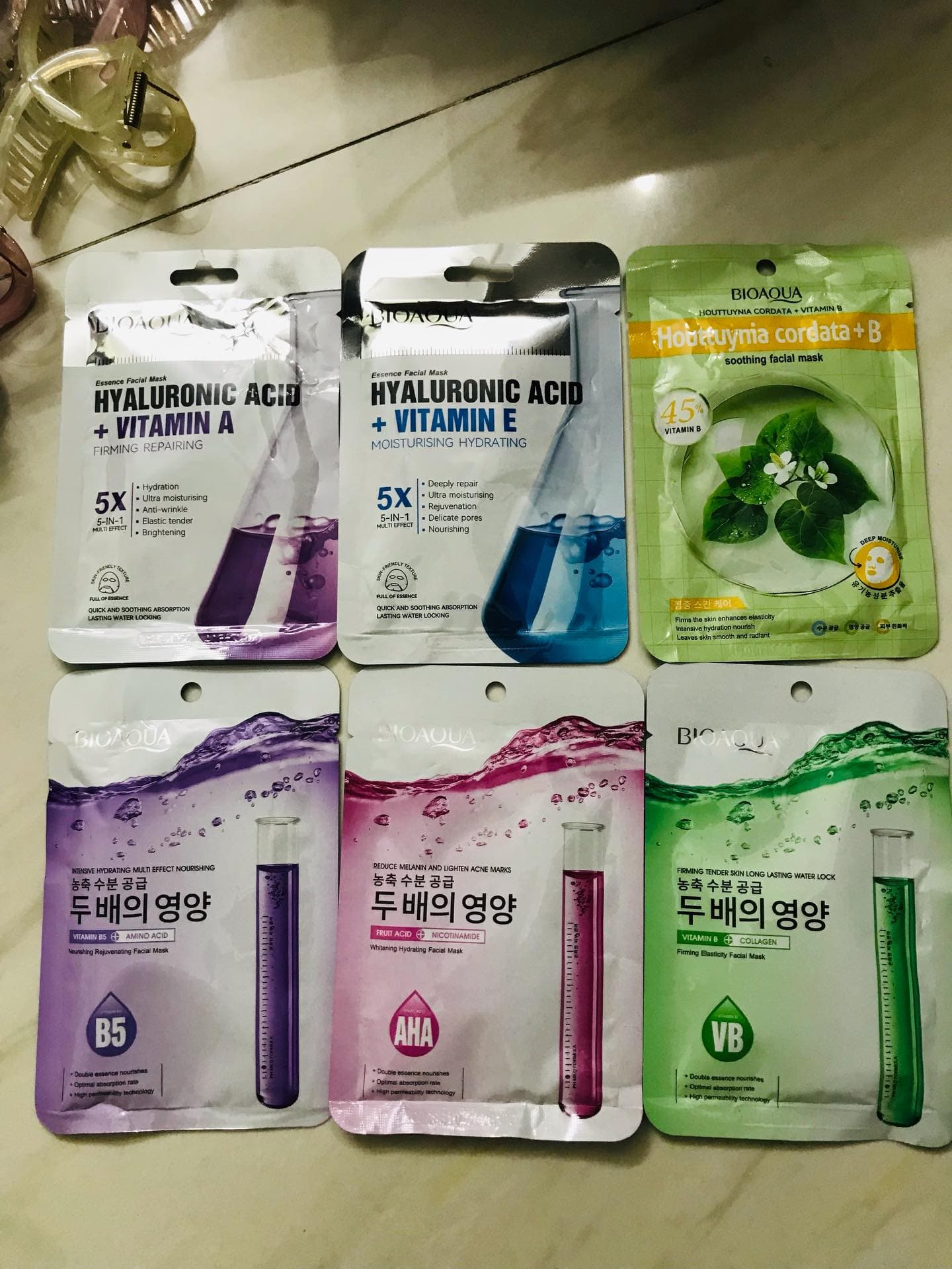 New BIOAQUA Sheet Mask. 70 Tk each