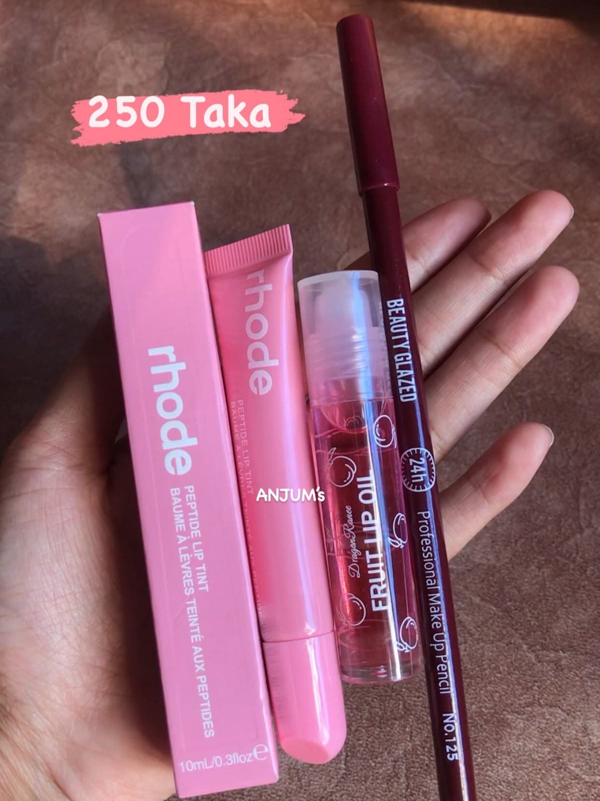 Pastel Pink Clear Gloss Combo Set