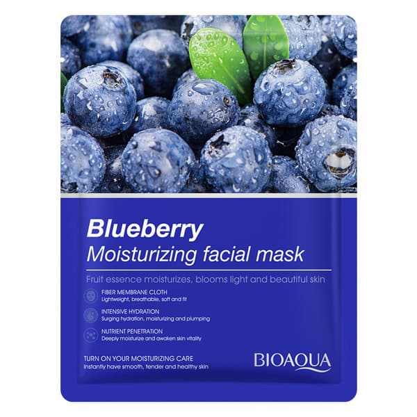 Sheet Masks – BIOAQUA & SADOER Mix & Match — BIOAQUA Blueberry — Colour Pack