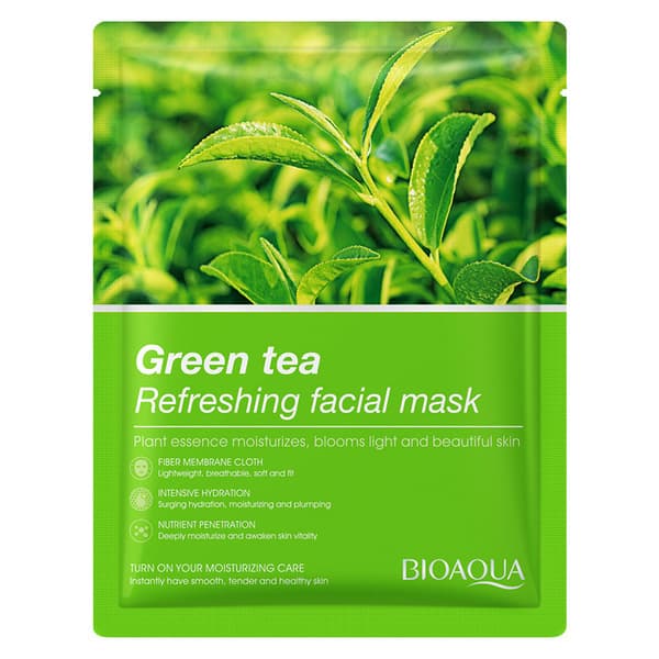 Sheet Masks – BIOAQUA & SADOER Mix & Match — BIOAQUA Green Tea — Colour Pack