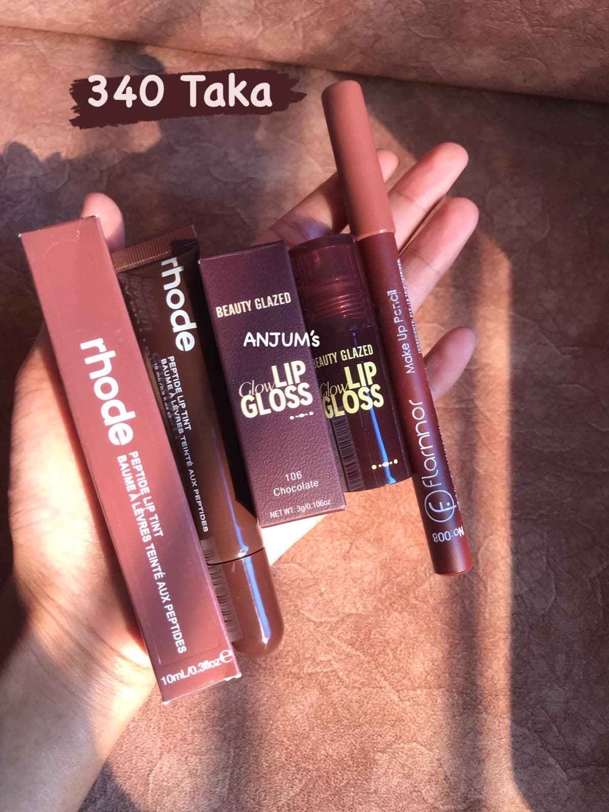 Double Gloss Pink Lip Makeup Combo Set