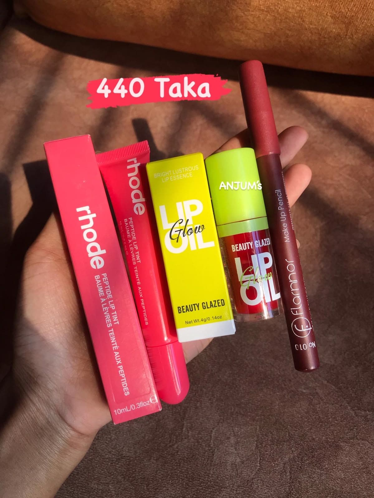 Neon Lip Glow Makeup Combo Set