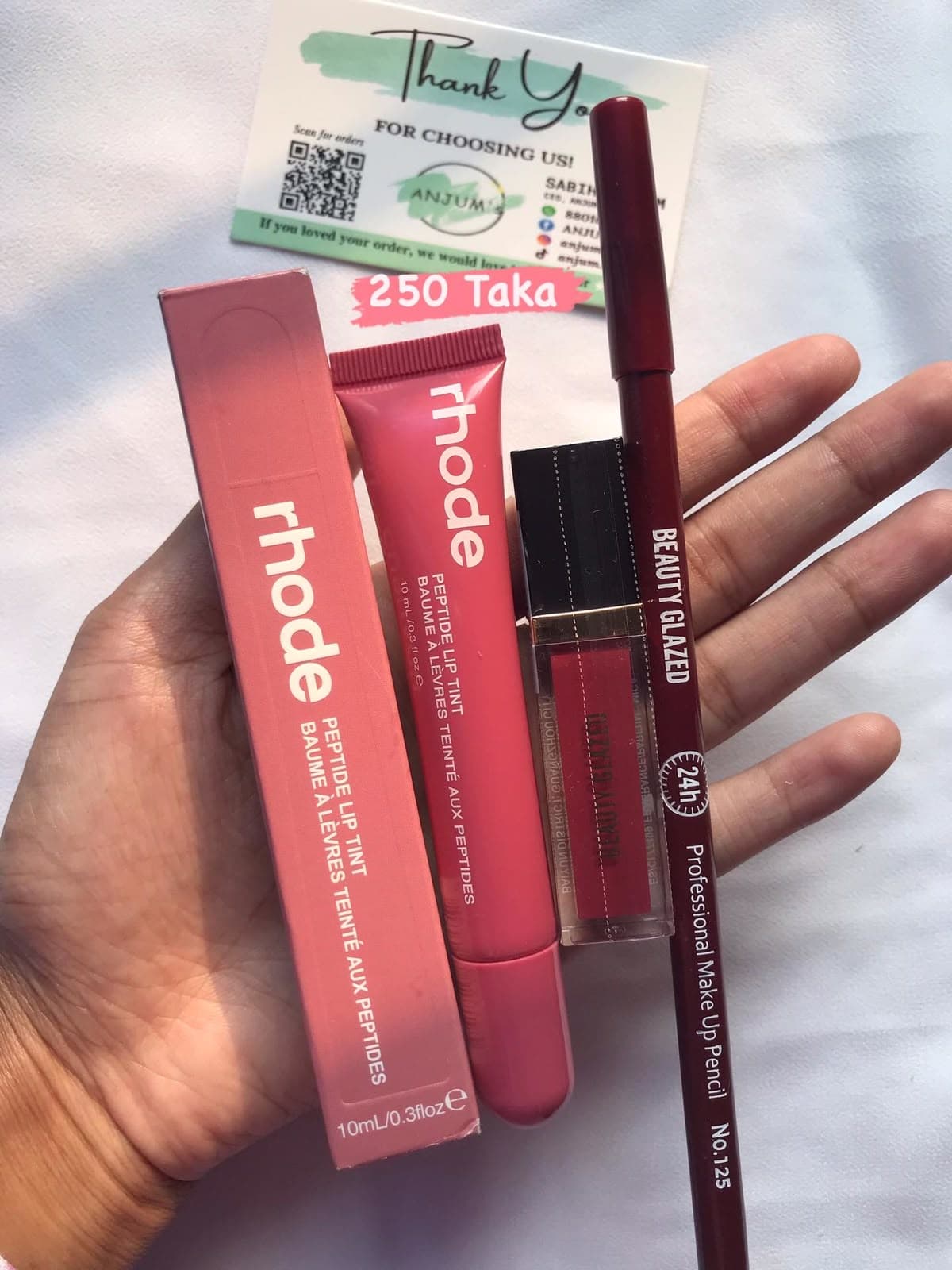 Rhode Rose Pink Lip Tint & Liquid Lipstick Combo