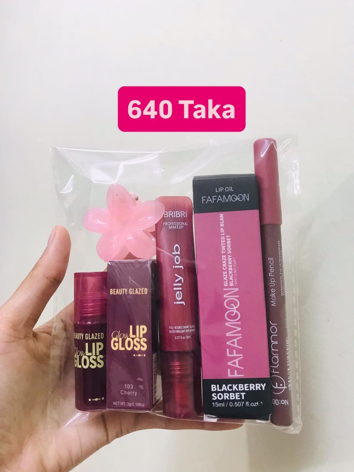 Blackberry Pink 4-Piece Lip Combo Set
