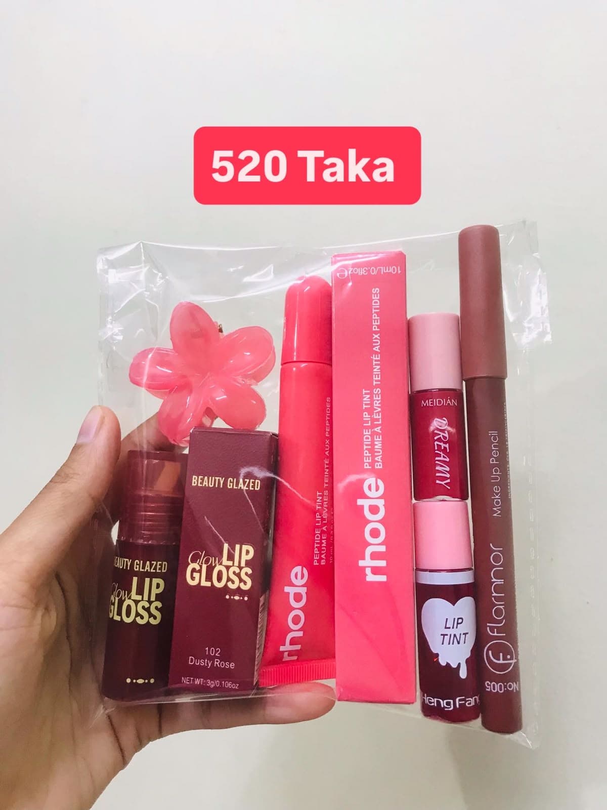 Cherry Pink 5-Piece Lip Combo Set