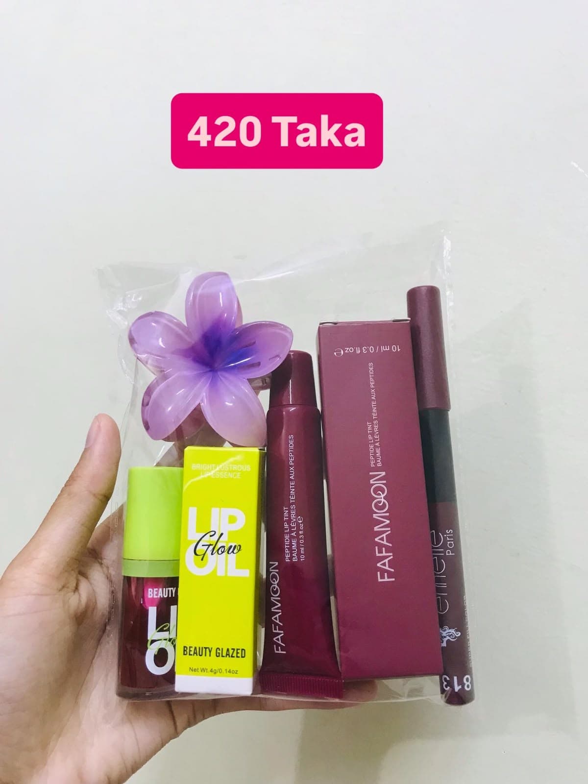 Plum Lip Oil 4-Piece Combo Set